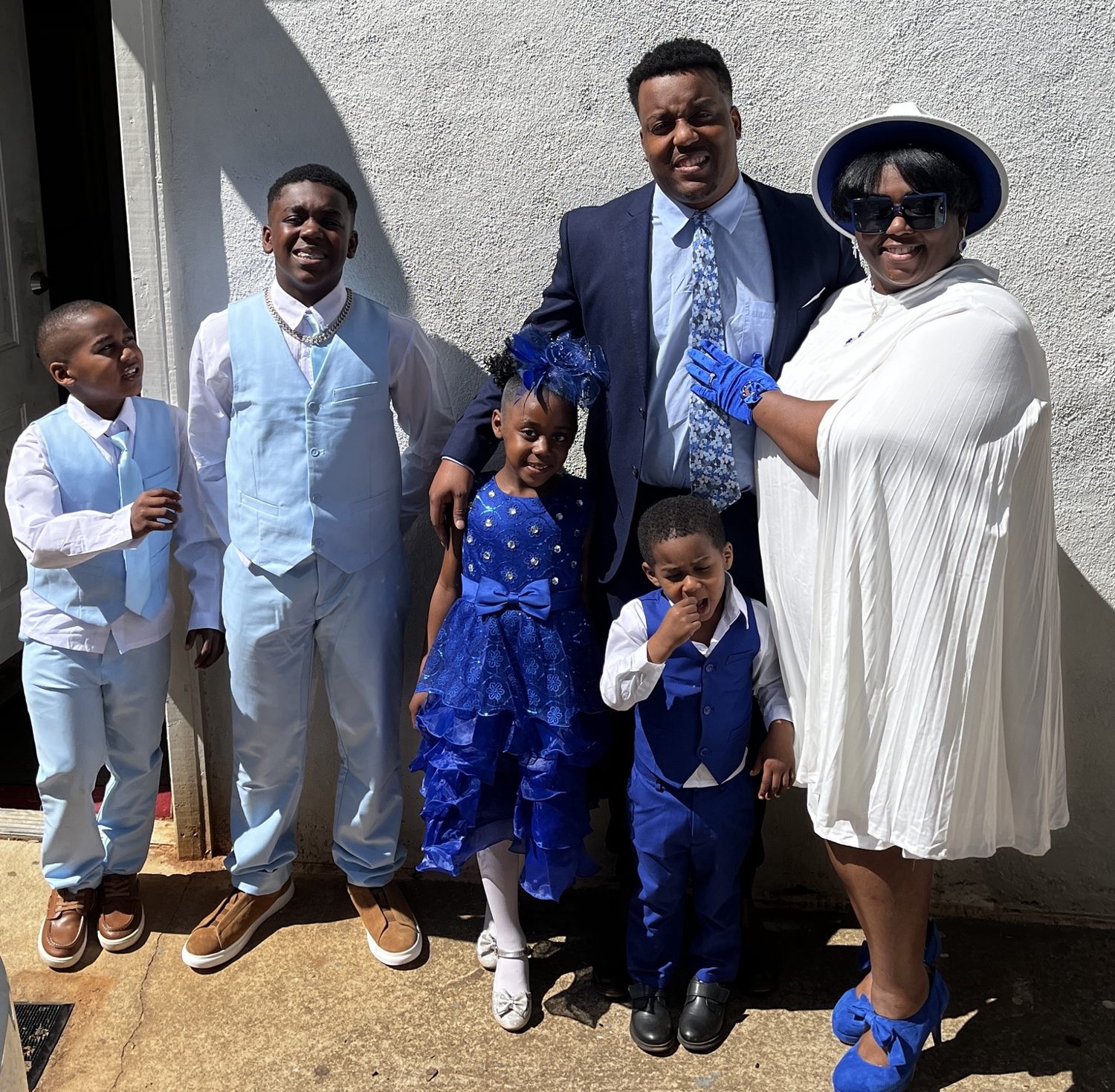 First family dressed for church